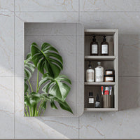 Roomart badkamermeubelset LYCIA 82 cm, 4-delig met spiegelkast en kolomkast, in 4 kleuren