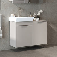Roomart wastafelonderkast LYCIA, 49 cm, met wastafel en wasmand, in 4 kleuren