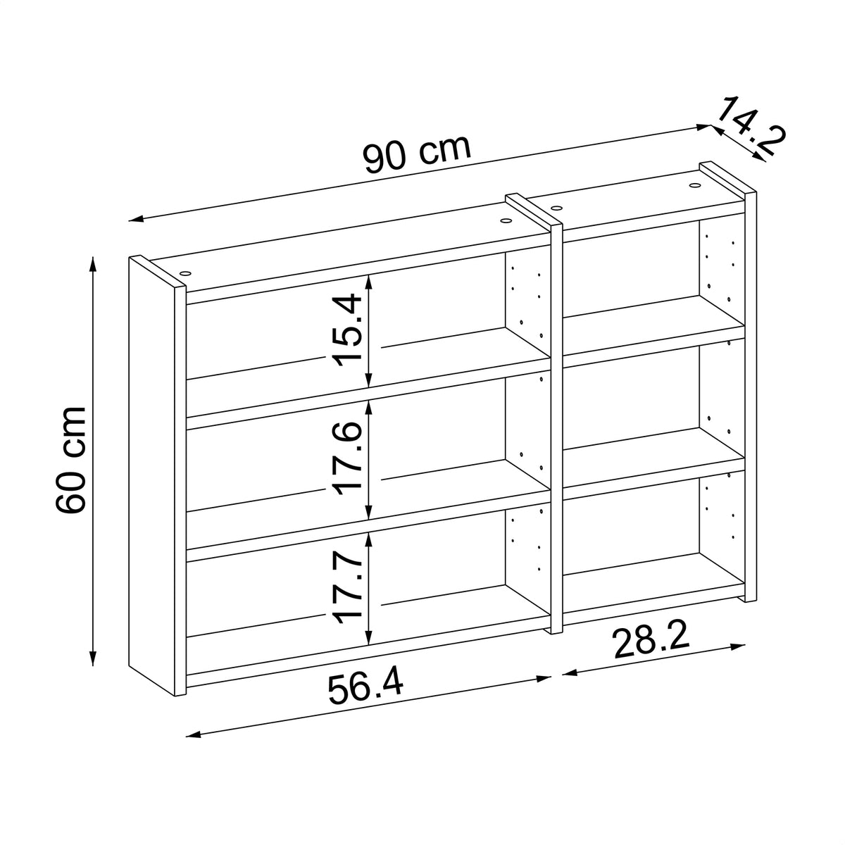 Roomart Badezimmerspiegelschrank "Gusto“ – 75/90/105 cm – in Weiß oder Eiche – moderner Badschrank mit Spiegel Roomart Badezimmerspiegelschrank "Gusto“ – 75/90/105 cm – in Weiß oder Eiche – moderner Badschrank mit Spiegel-  badezimmerspiegelschrank, mirro