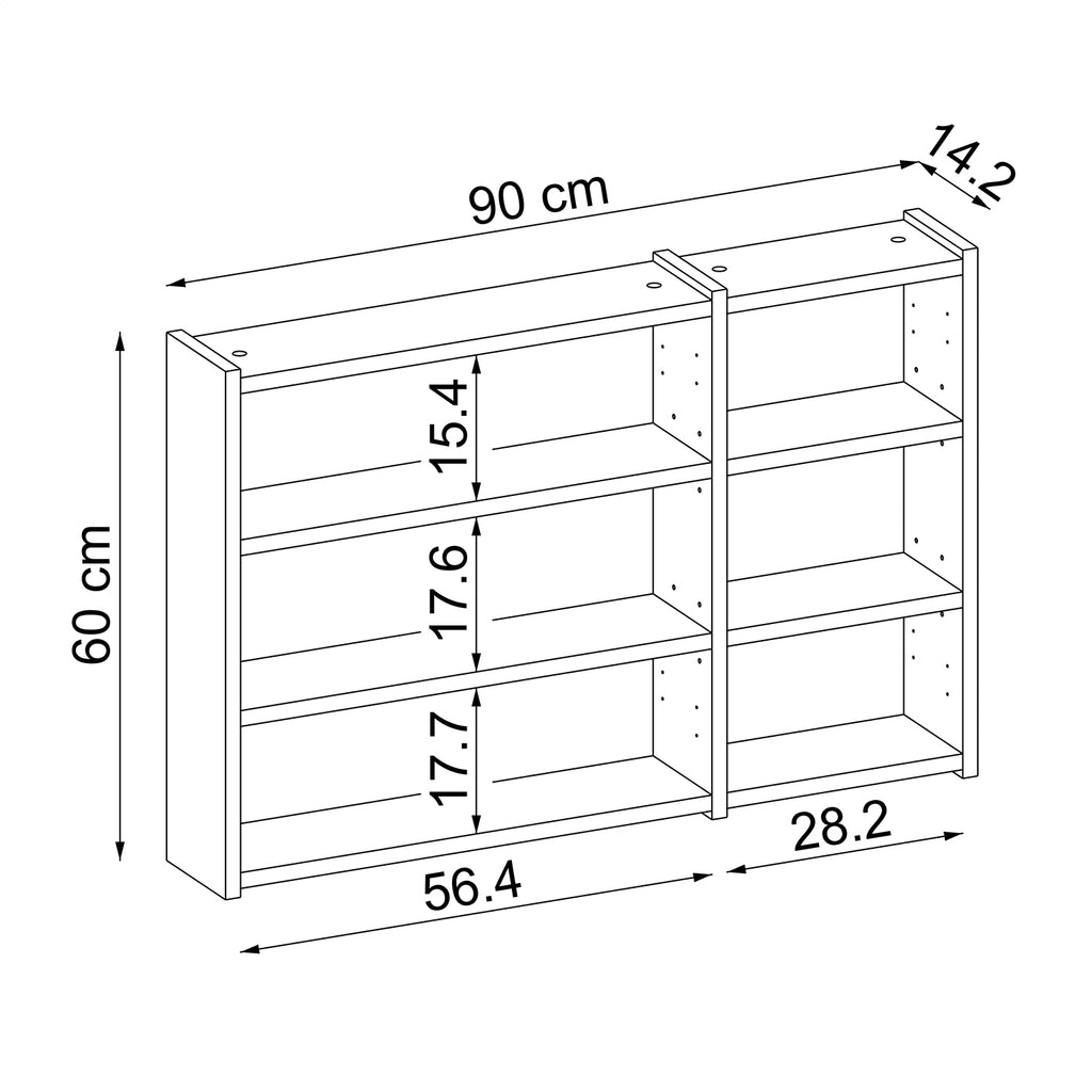 Roomart Badezimmerspiegelschrank "Gusto“ – 75/90/105 cm – in Weiß oder Eiche – moderner Badschrank mit Spiegel Roomart Badezimmerspiegelschrank "Gusto“ – 75/90/105 cm – in Weiß oder Eiche – moderner Badschrank mit Spiegel-  badezimmerspiegelschrank, mirro