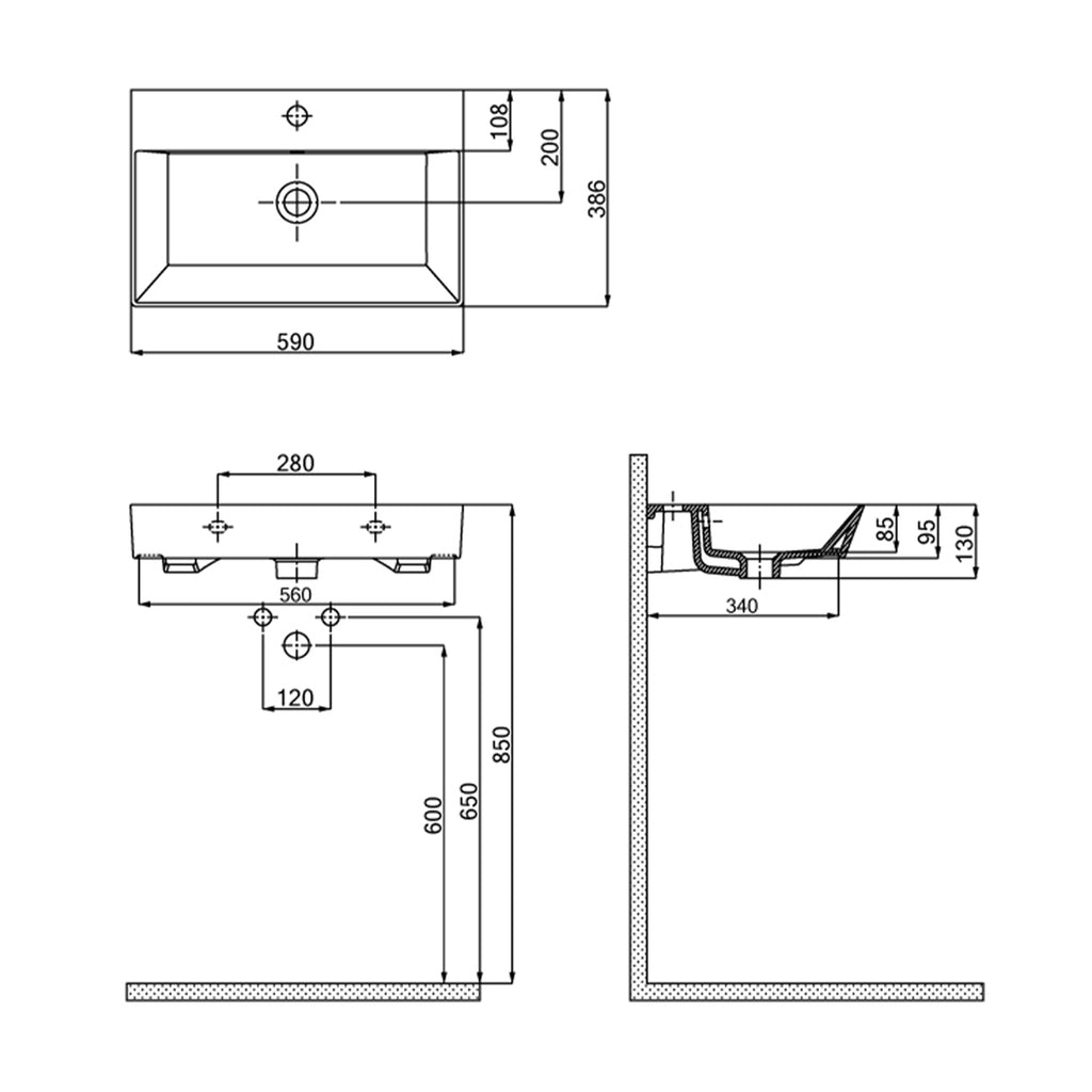 Roomart badkamermeubelset LYCIA 82 cm, 4-delig met spiegelkast en kolomkast, in 4 kleuren