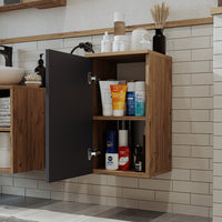 Roomart, Badezimmer Waschmaschinenschrank ATRIA, Waschmaschinenunterschrank, BHT: 70x 90 x 69 cm, in Weiß-Eiche, Eiche, Anthrazit Eiche, Weiß waschmaschinenschrank, waschmaschinenregal, waschturm, schrank, weiß, waschmaschinen, unterschrank, waschmaschine