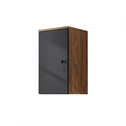 Roomart Seitenschrank „LOTUS“ – moderner Bad-Hängeschrank mit Softclose, 150 cm, 90 cm, 60 cm – in Anthrazit-Eiche, Eiche oder Weiß-Eiche -  Badmöbel - Hängeschrank, wand,  hochschrank, hochschrank weiß, 60 cm breit, küche, waschküche, wohnzimmer, schmal,