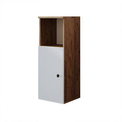Roomart Seitenschrank „LOTUS“ – moderner Bad-Hängeschrank mit Softclose, 150 cm, 90 cm, 60 cm – in Anthrazit-Eiche, Eiche oder Weiß-Eiche -  Badmöbel - Hängeschrank, wand,  hochschrank, hochschrank weiß, 60 cm breit, küche, waschküche, wohnzimmer, schmal,