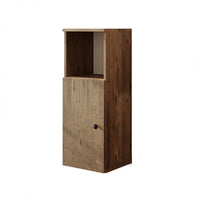 Roomart Seitenschrank „LOTUS“ – moderner Bad-Hängeschrank mit Softclose, 150 cm, 90 cm, 60 cm – in Anthrazit-Eiche, Eiche oder Weiß-Eiche -  Badmöbel - Hängeschrank, wand,  hochschrank, hochschrank weiß, 60 cm breit, küche, waschküche, wohnzimmer, schmal,
