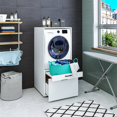 Roomart wasmachinekast SERIE 2, 67 cm, met uittrekplateau en lade, in 3 kleuren