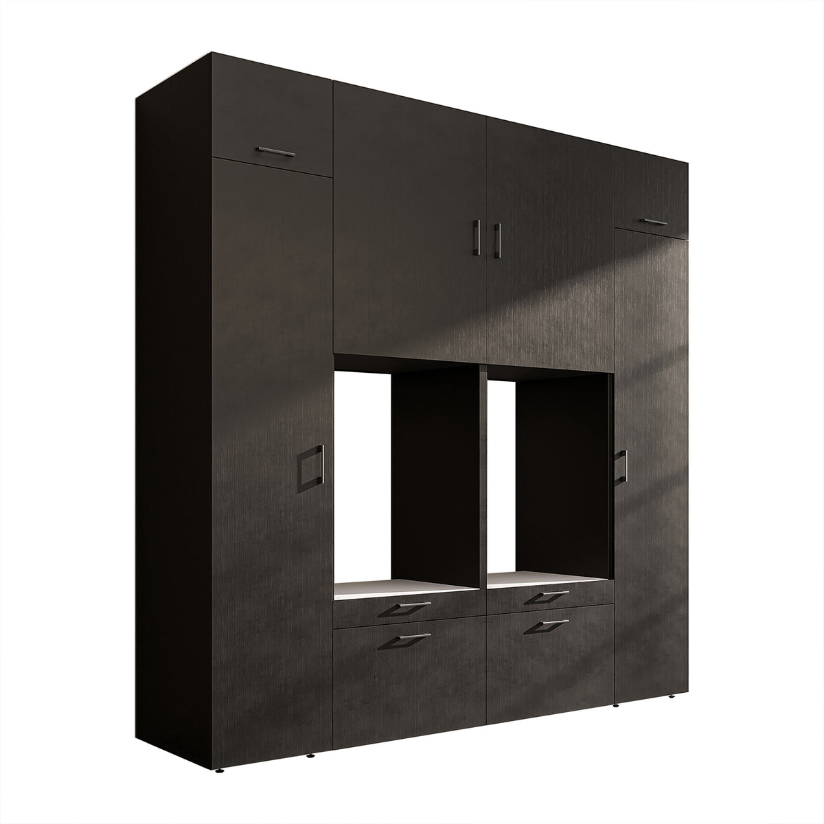 Roomart wasmachinekast SERIE 2 met 2 hoge kasten, 254 cm, in 3 kleuren