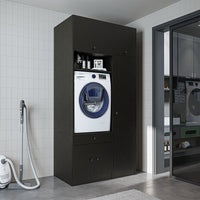 Roomart wasmachinekast SERIE 3, 112 cm, met hoge kast en uittrekbaar blad, in 3 kleuren
