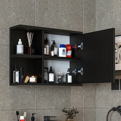 Roomart spiegelkast ADA, 60 cm, met open schap en soft-close-deur, in 4 kleuren
