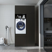 Roomart wasmachinekast SERIE 3, 112 cm, met hoge kast en uittrekbaar blad, in 3 kleuren