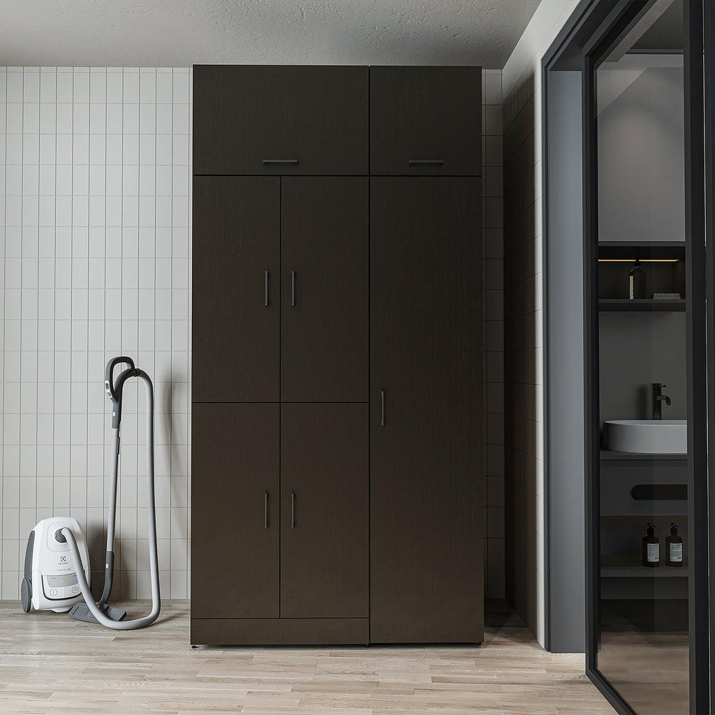 Roomart wasmachinekast DORA-II, 115 cm, voor wasmachine en droger, in 5 kleuren