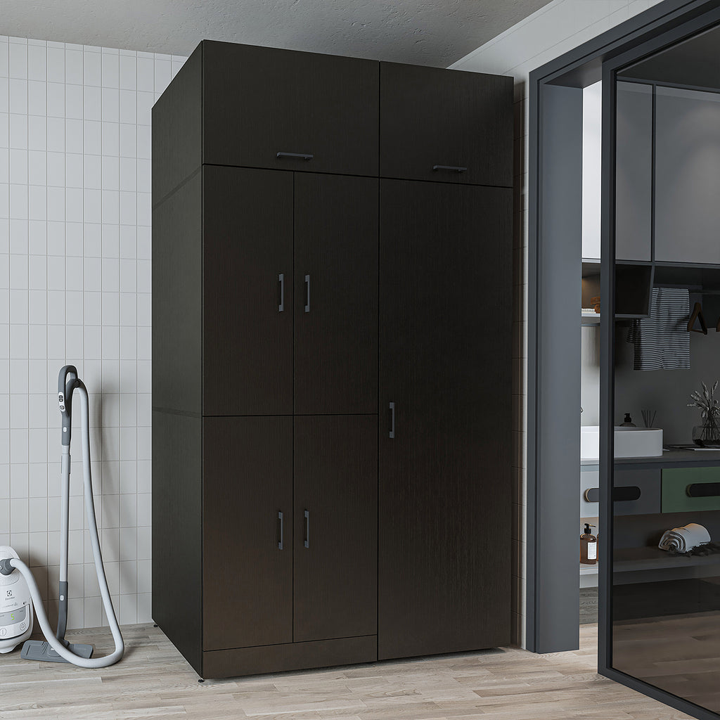 Roomart wasmachinekast DORA-II, 130 cm, voor wasmachine en droger, in 5 kleuren