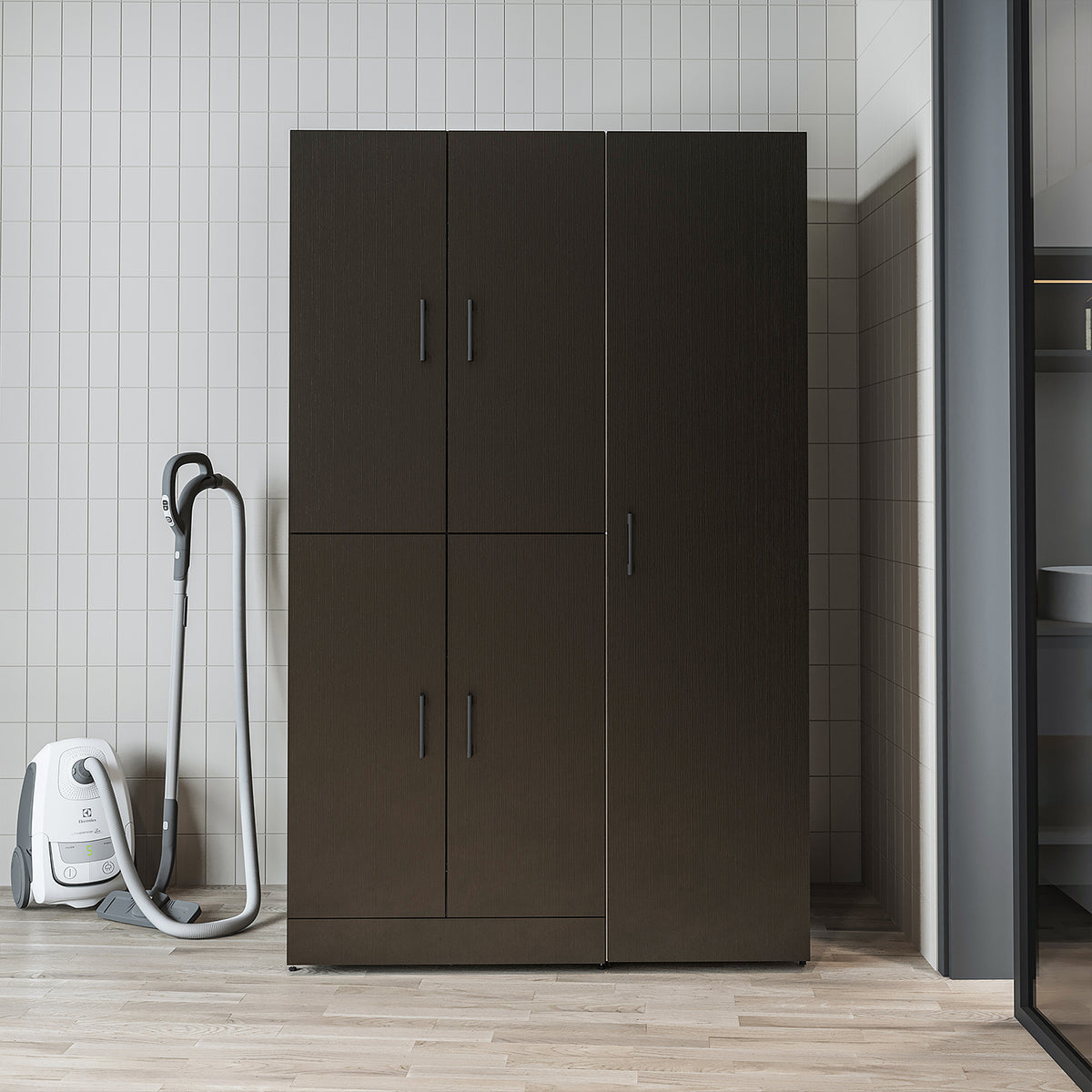 Roomart wasmachinekast DORA-II, 115 cm, voor wasmachine en droger, in 5 kleuren