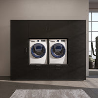 Roomart wandmeubel SERIE II, 254 cm, voor 2 apparaten met 2 hoge kasten, in 3 kleuren