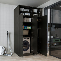 Roomart wasmachinekast DORA-II, 115 cm, voor wasmachine en droger, in 5 kleuren