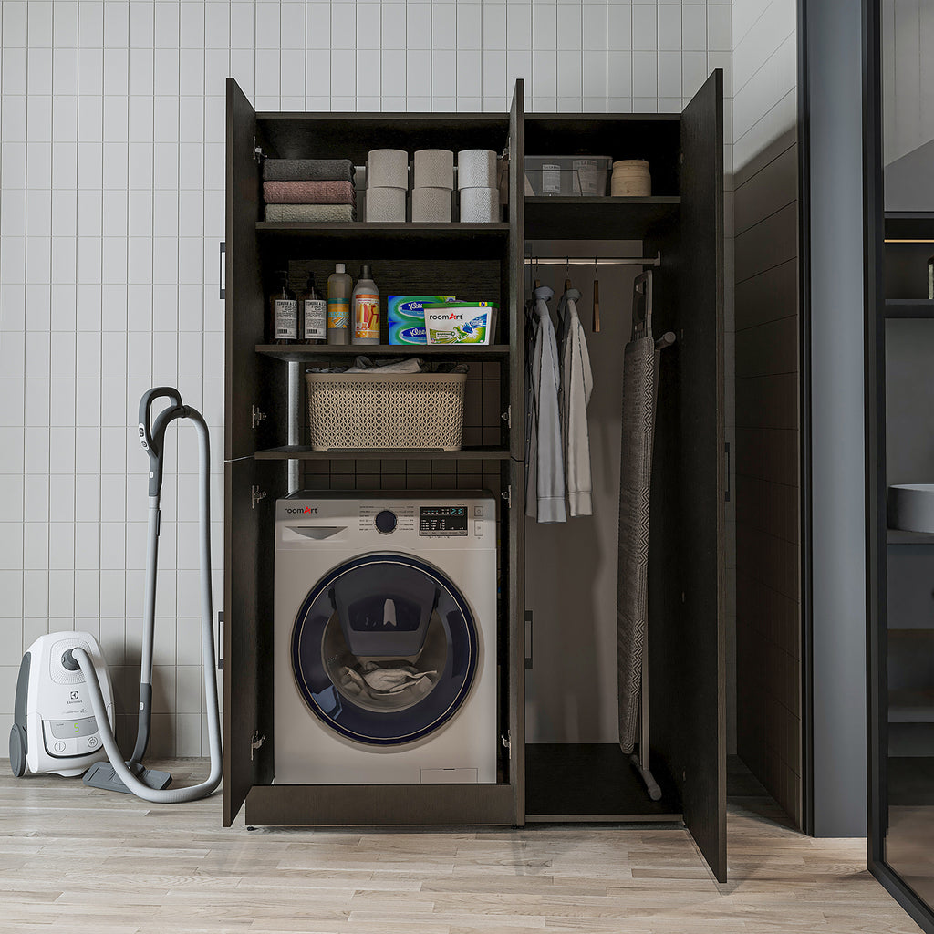 Roomart wasmachinekast DORA-II, 115 cm, voor wasmachine en droger, in 5 kleuren