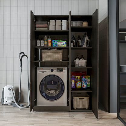 Roomart wasmachinekast DORA-II, 115 cm, voor wasmachine en droger, in 5 kleuren