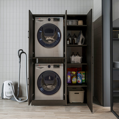 Roomart wasmachinekast DORA-II, 115 cm, voor wasmachine en droger, in 5 kleuren
