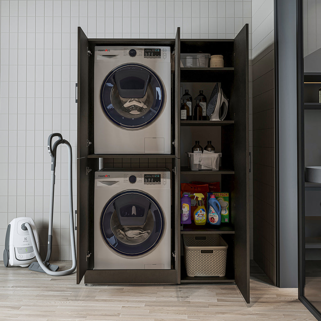 Roomart wasmachinekast DORA-II, 115 cm, voor wasmachine en droger, in 5 kleuren