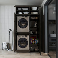Roomart wasmachinekast DORA-II, 115 cm, voor wasmachine en droger, in 5 kleuren