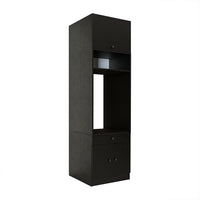Roomart Waschmaschinenschrank mit Ausziehbrett • Weiß • Eiche • Schwarz eiche - waschmaschinenschrank, waschmaschinenregal, waschturm, schrank, weiß, waschmaschinen, unterschrank, waschmaschine, trockner, haushaltsschrank, schränke, badschrank, hochschran

Waschmaschinenschrank SERIE 1 in Schwarz-Eiche mit Aufsatz und Ausziehbrett