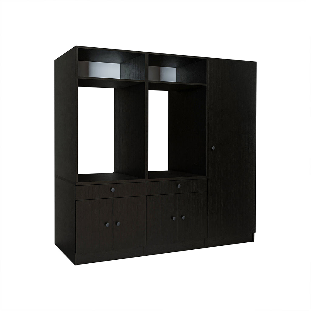 Roomart wasmachinekast SERIE 1 voor 2 machines met hoge kast, 194 cm, in 3 kleuren