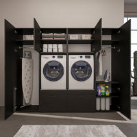 Roomart wandmeubel SERIE II, 254 cm, voor 2 apparaten met 2 hoge kasten, in 3 kleuren