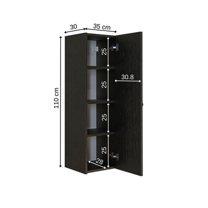 Roomart badkamermeubel ADA, 110 cm, wandhangend met soft-close-deur, in 4 kleuren