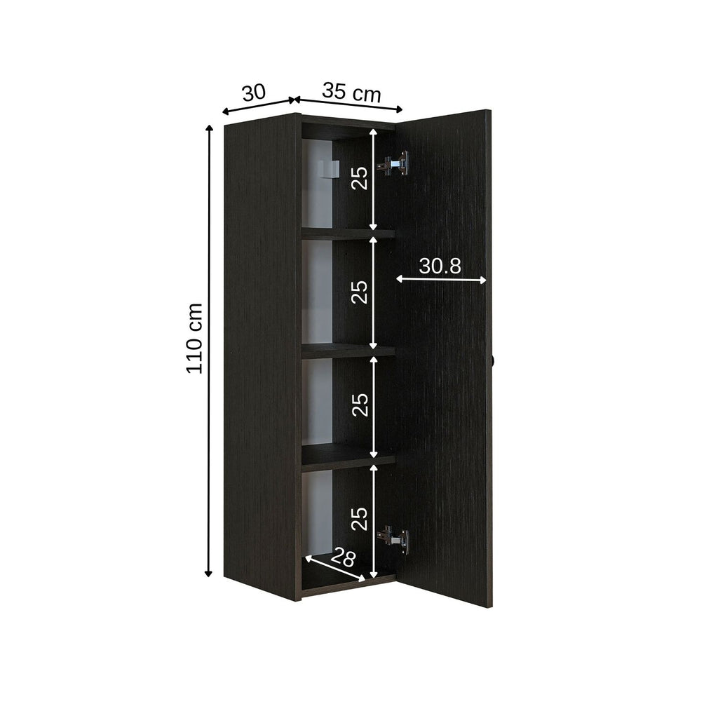 Roomart badkamermeubel ADA, 110 cm, wandhangend met soft-close-deur, in 4 kleuren