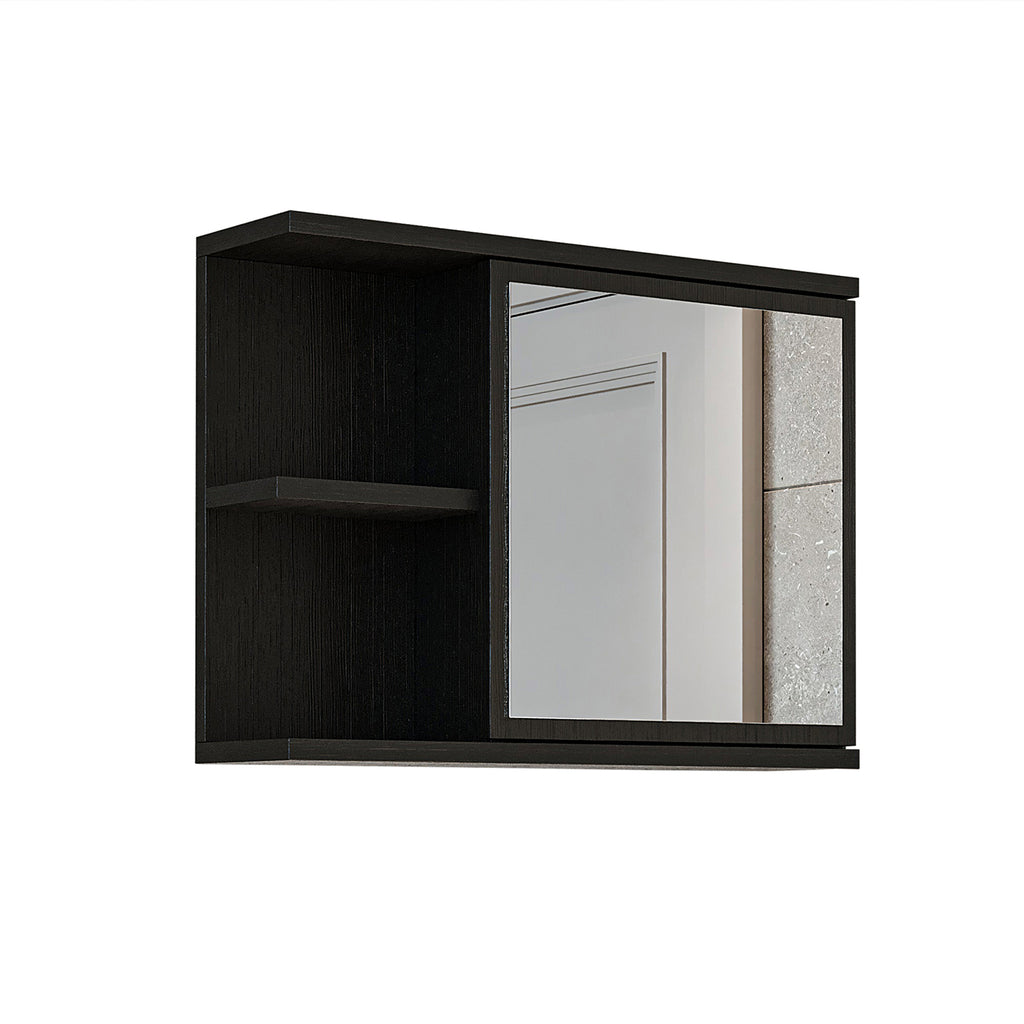 Roomart spiegelkast ADA, 60 cm, met open schap en soft-close-deur, in 4 kleuren