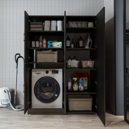Roomart wasmachinekast DORA-II, 130 cm, voor wasmachine en droger, in 5 kleuren