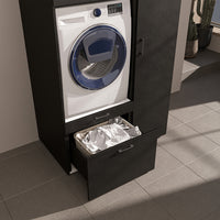 Roomart wasmachinekast SERIE 2, 112 cm, met hoge kast en uittrekplank, in 3 kleuren
