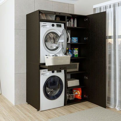 Roomart wasmachinekast DUO-I, 127 cm, ombouwkast voor wasmachine & droger, in 3 kleuren