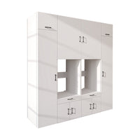 Roomart Waschmaschinenschrank SERIE 3 224 cm, Weiß, 240 cm hoch