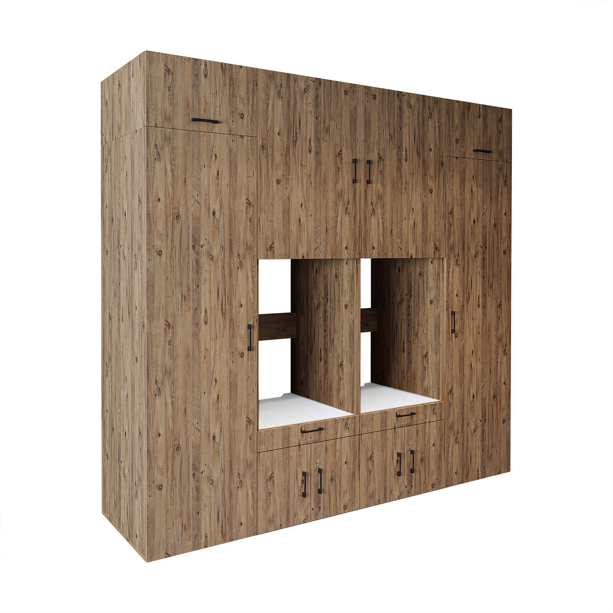 Roomart Waschmaschinenschrank SERIE 3 254 cm, Eiche, 240 cm hoch