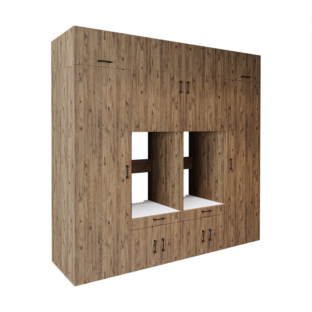 Roomart Waschmaschinenschrank SERIE 3 254 cm, Eiche, 240 cm hoch