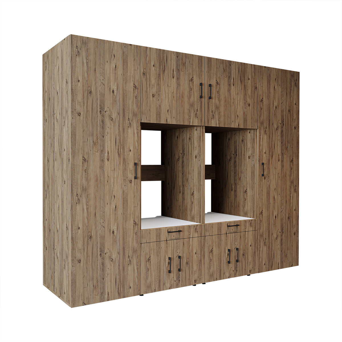 Roomart Waschmaschinenschrank SERIE 3 254 cm, Eiche, 205 cm hoch