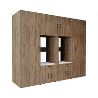 Roomart Waschmaschinenschrank SERIE 3 254 cm, Eiche, 205 cm hoch