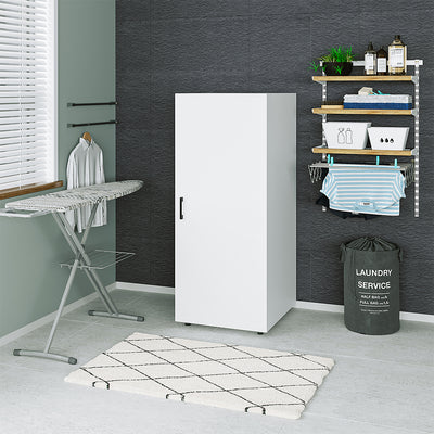 Roomart hoge kast, 60 cm, 145 cm hoog, multifunctionele kast met deur, in 2 kleuren