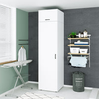 Roomart hoge kast 60 cm, 205 of 240 cm hoog, met legplanken, in 3 kleuren